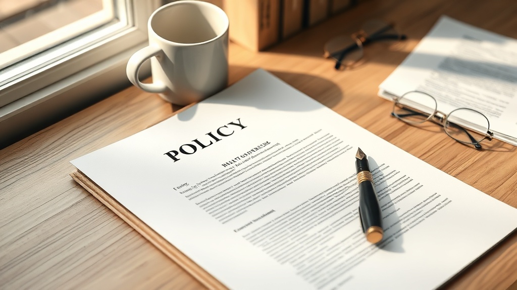 Reviewing a life insurance policy with a local agent