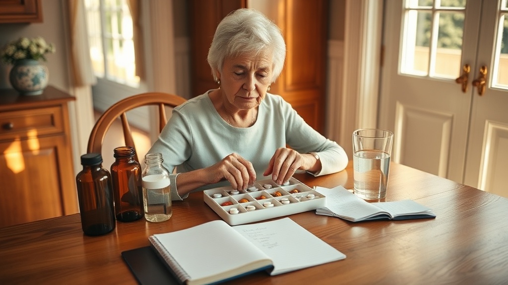 Senior reviewing prescription drug coverage and Part D plan options